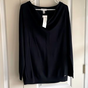 NWT Calvin Klein Cowl neckline sweater in Twilight.  Size L